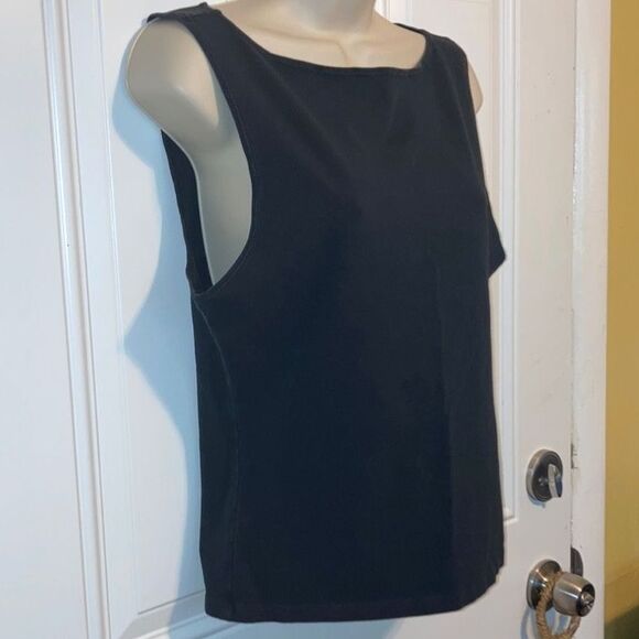 SUNDAY BEST Aritzia Black Stretch Tank Top Womens Large - Picture 4 of 13